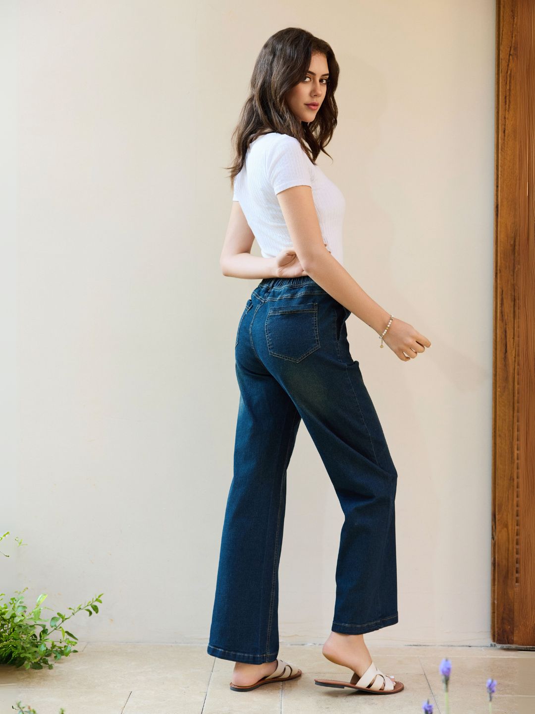 Stretch-Band Jeans