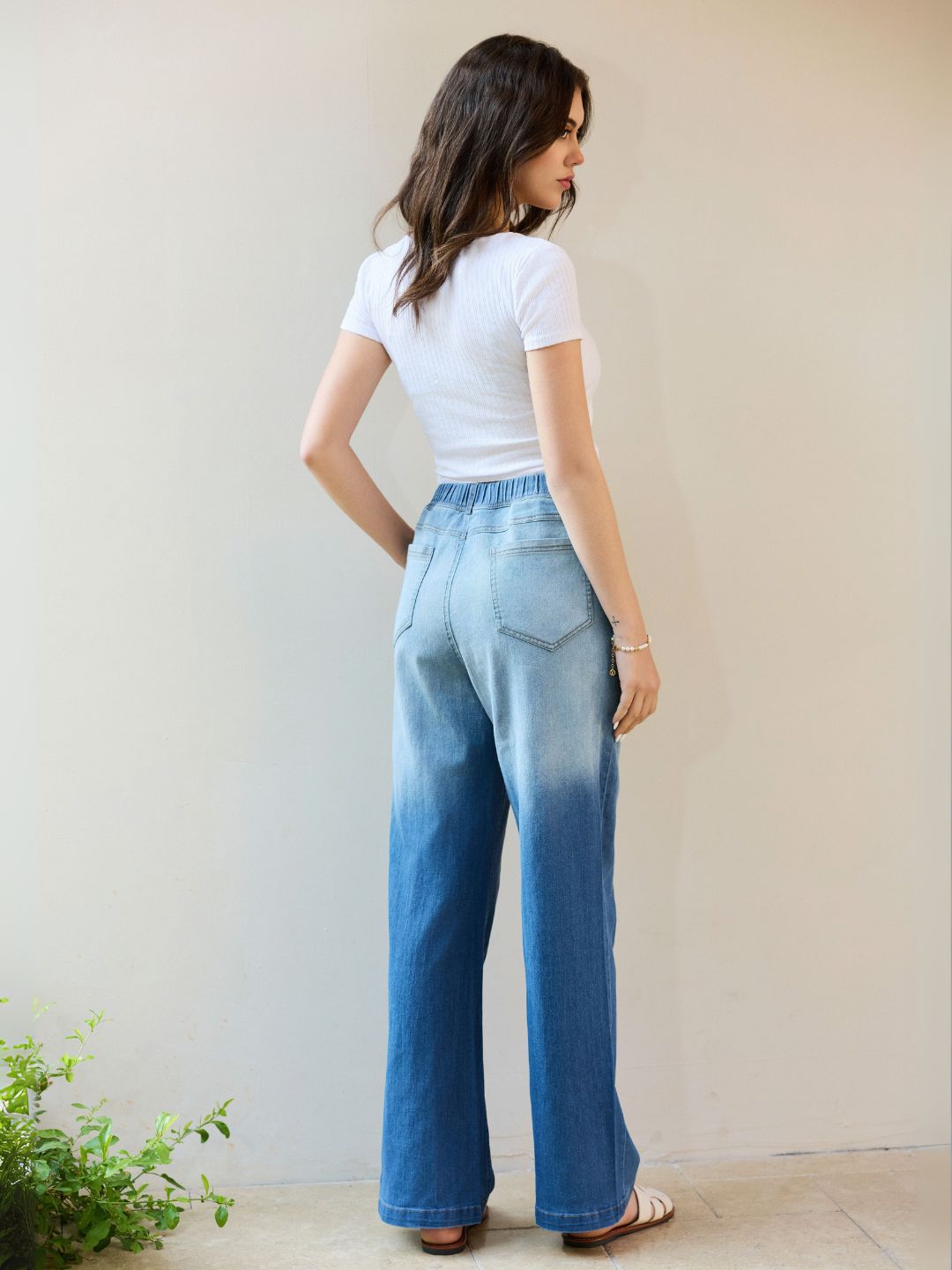 Stretch-Band Jeans
