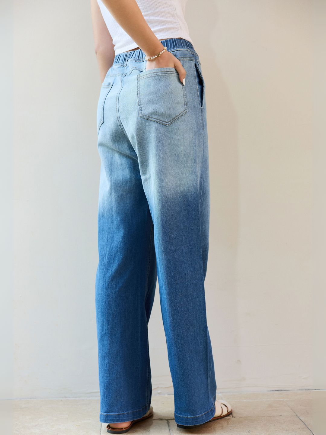 Stretch-Band Jeans