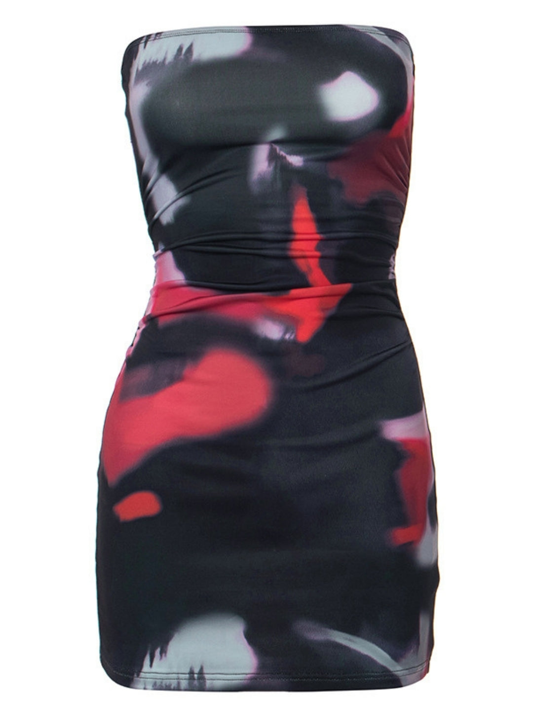 Capri Abstract Bandeau Mini Dress