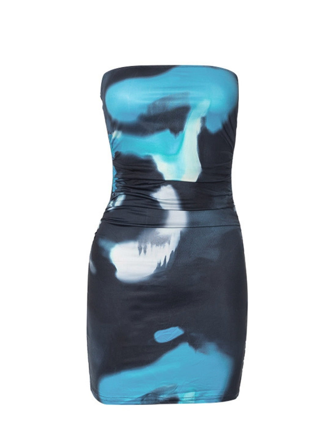 Capri Abstract Bandeau Mini Dress