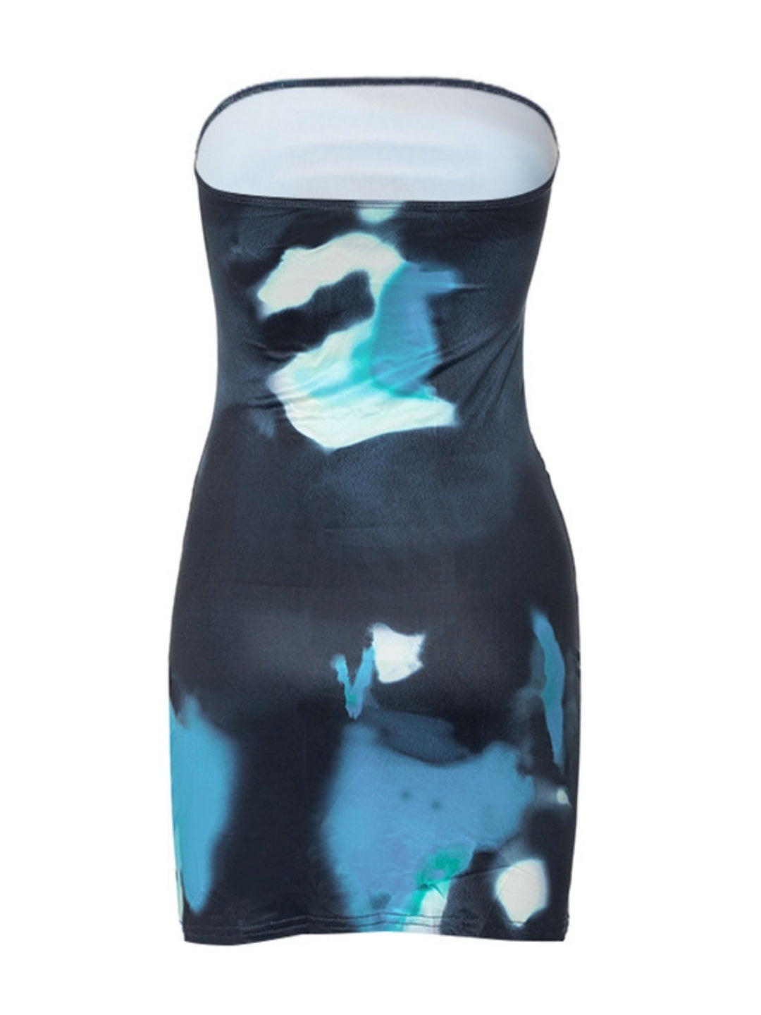 Capri Abstract Bandeau Mini Dress